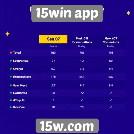 Comparação do 15win app com concorrentes